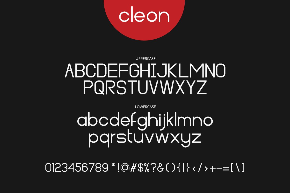 Przykładowa czcionka Cleon #5